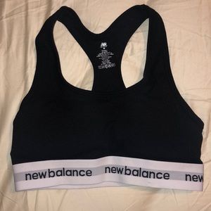 Black new balance sports bra